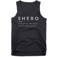 Feminist Women Empowerment Shero Definition Letter Print Tank Top