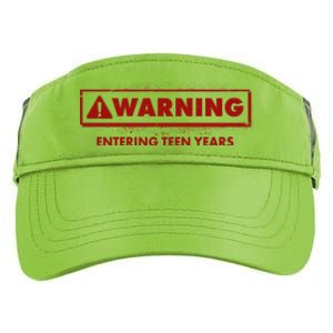 Funny Warning Entering Teen Years Adult Drive Performance Visor