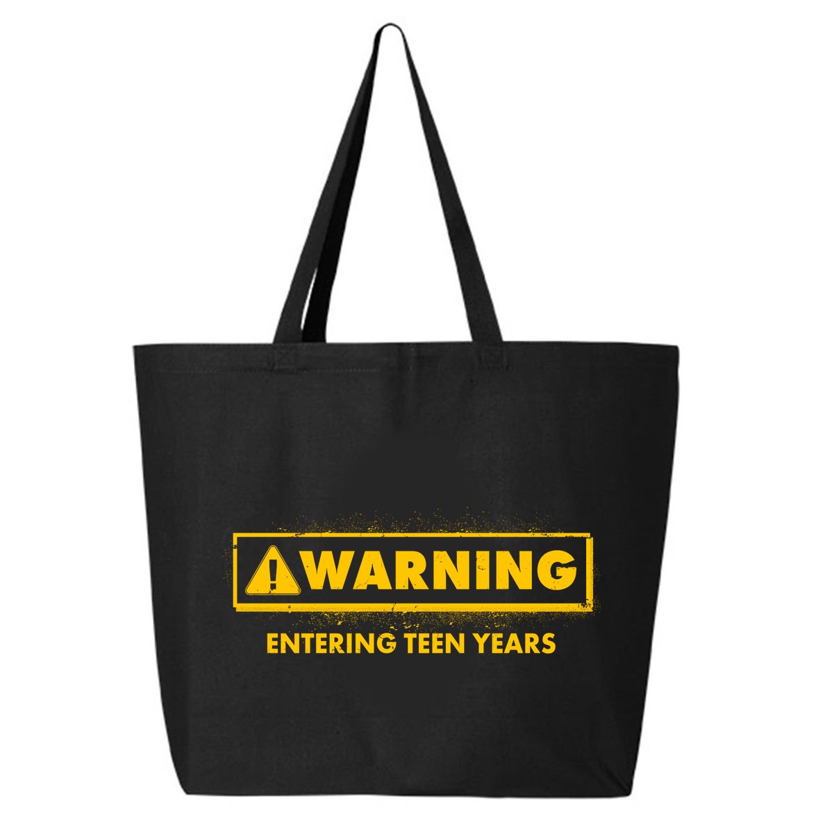 Funny Warning Entering Teen Years 25L Jumbo Tote