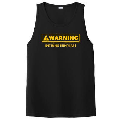 Funny Warning Entering Teen Years PosiCharge Competitor Tank