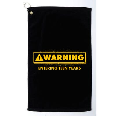 Funny Warning Entering Teen Years Golf Towel