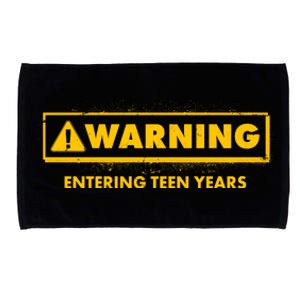 Funny Warning Entering Teen Years Microfiber Hand Towel