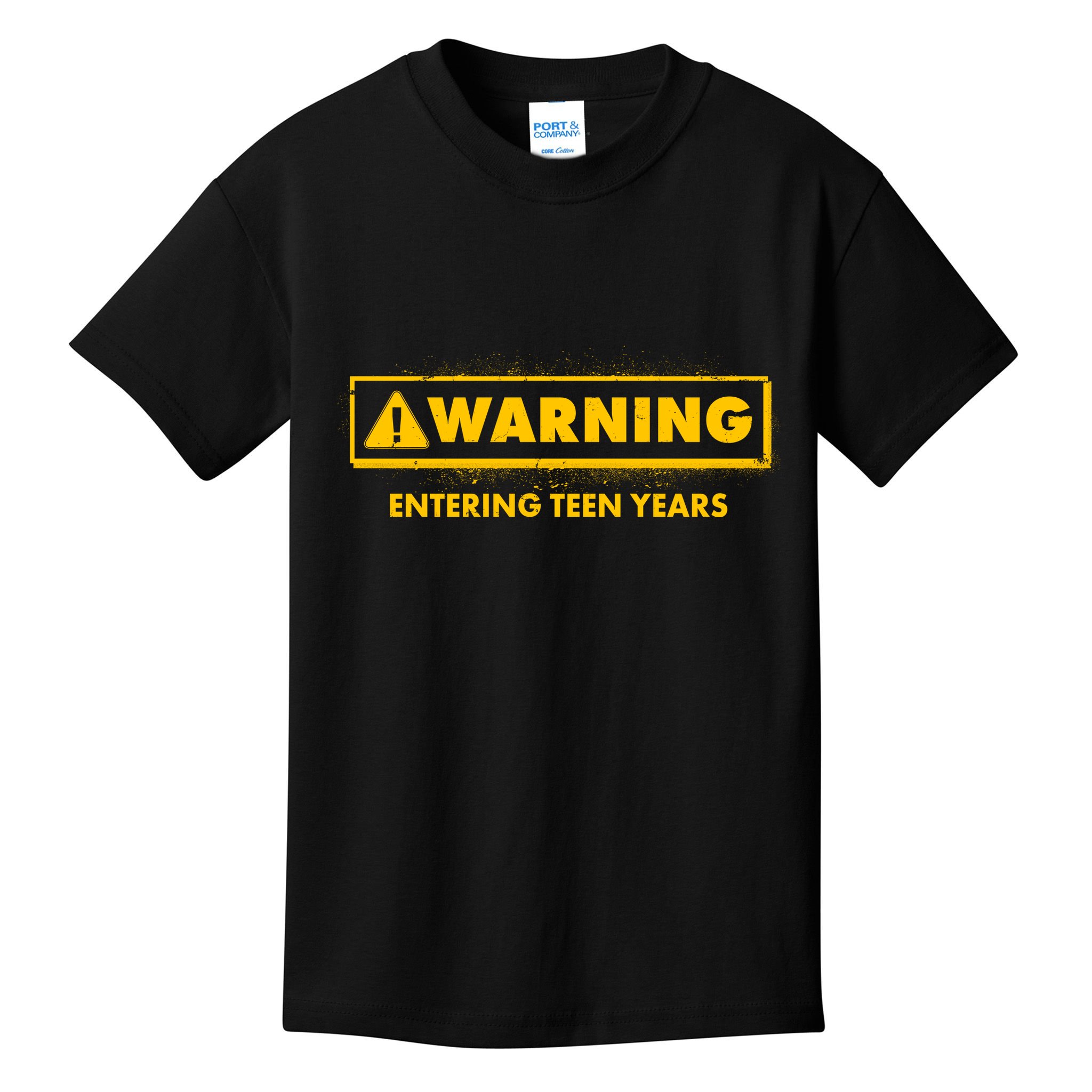 Funny Warning Entering Teen Years Kids T-Shirt