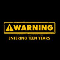 Funny Warning Entering Teen Years Zip Tote Bag