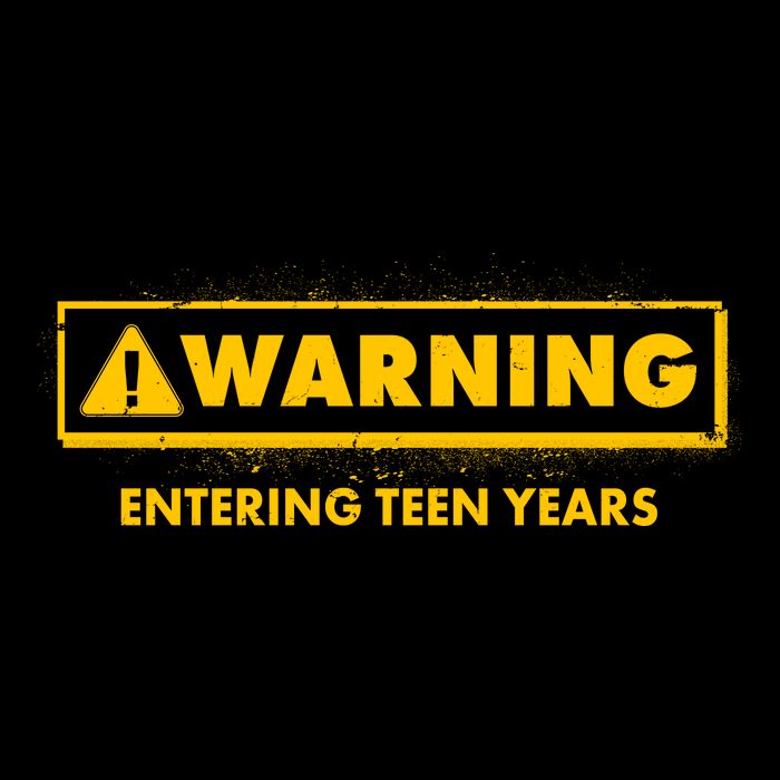 Funny Warning Entering Teen Years Zip Tote Bag