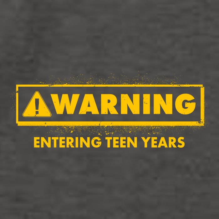 Funny Warning Entering Teen Years Vector Backpack