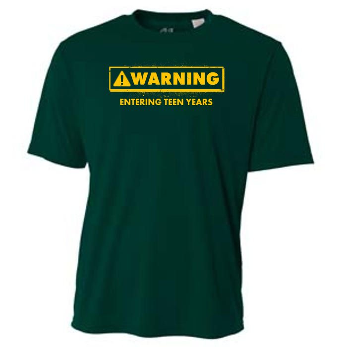 Funny Warning Entering Teen Years Cooling Performance Crew T-Shirt