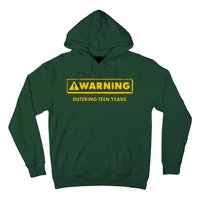 Funny Warning Entering Teen Years Hoodie