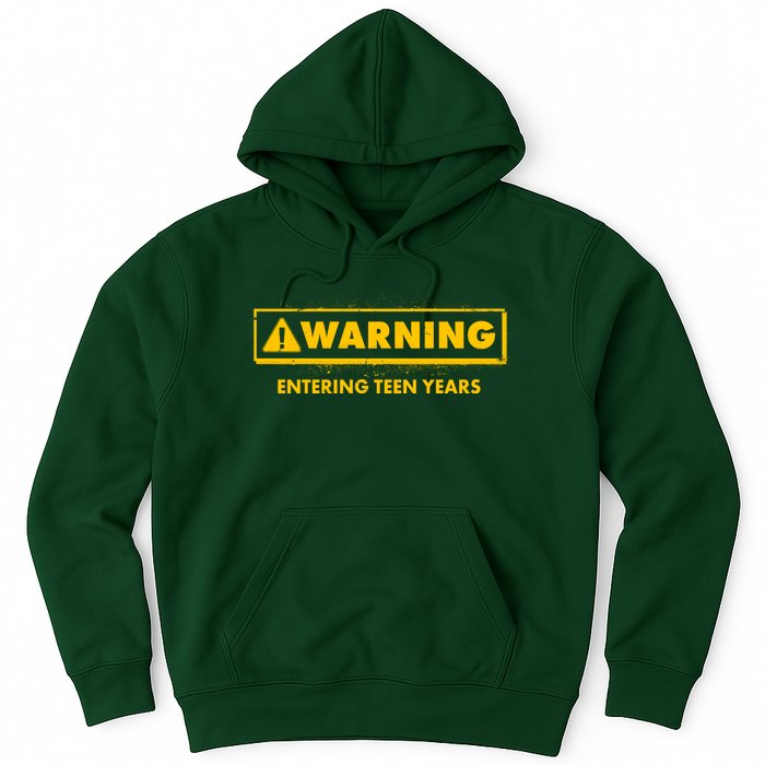 Funny Warning Entering Teen Years Hoodie