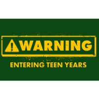 Funny Warning Entering Teen Years Bumper Sticker