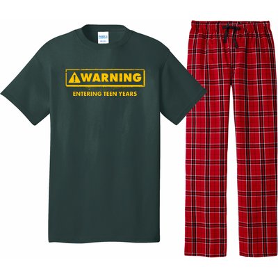 Funny Warning Entering Teen Years Pajama Set