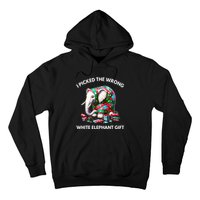 Funny White Elephant Gift Wrapped Elephant Dumb Gift Hoodie