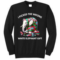 Funny White Elephant Gift Wrapped Elephant Dumb Gift Sweatshirt