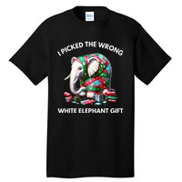 Funny White Elephant Gift Wrapped Elephant Dumb Gift Tall T-Shirt