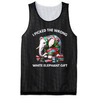 Funny White Elephant Gift Wrapped Elephant Dumb Gift Mesh Reversible Basketball Jersey Tank