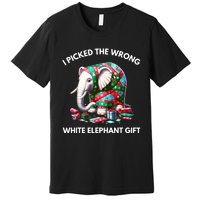 Funny White Elephant Gift Wrapped Elephant Dumb Gift Premium T-Shirt