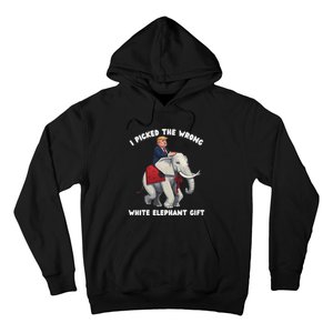 Funny White Elephant Gag Wrapped Elephant Dumb Hoodie