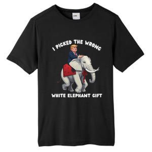 Funny White Elephant Gag Wrapped Elephant Dumb Tall Fusion ChromaSoft Performance T-Shirt