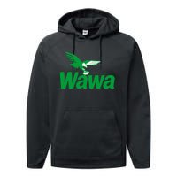 Funny Wawa Eagle Philadelphia Football Fan Performance Fleece Hoodie