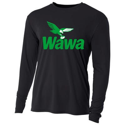 Funny Wawa Eagle Philadelphia Football Fan Cooling Performance Long Sleeve Crew