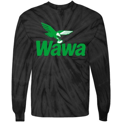 Funny Wawa Eagle Philadelphia Football Fan Tie-Dye Long Sleeve Shirt