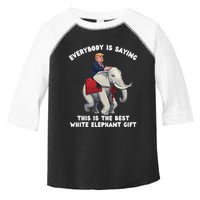 Funny White Elephant Gag Wrapped Elephant Dumb Toddler Fine Jersey T-Shirt