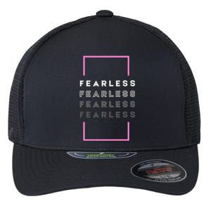 Fearless Woman. Empowering Courage. Ringless Not Worthless Flexfit Unipanel Trucker Cap