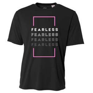 Fearless Woman. Empowering Courage. Ringless Not Worthless Cooling Performance Crew T-Shirt