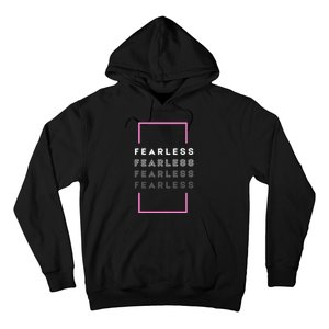 Fearless Woman. Empowering Courage. Ringless Not Worthless Hoodie