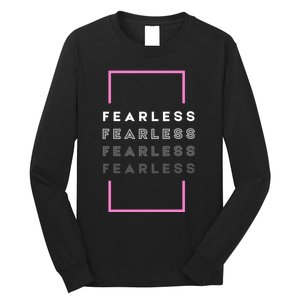 Fearless Woman. Empowering Courage. Ringless Not Worthless Long Sleeve Shirt