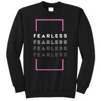 Fearless Woman. Empowering Courage. Ringless Not Worthless Sweatshirt