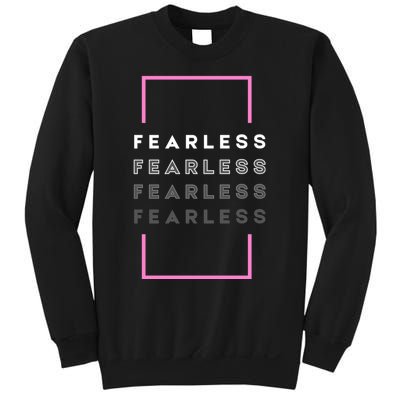 Fearless Woman. Empowering Courage. Ringless Not Worthless Sweatshirt