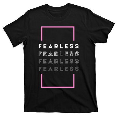 Fearless Woman. Empowering Courage. Ringless Not Worthless T-Shirt