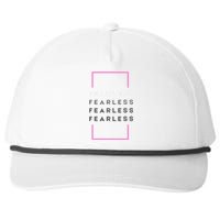 Fearless Woman. Empowering Courage. Ringless Not Worthless Snapback Five-Panel Rope Hat