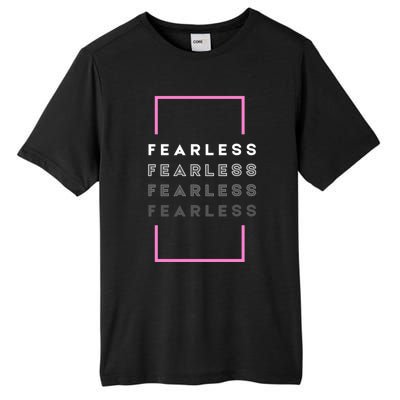 Fearless Woman. Empowering Courage. Ringless Not Worthless Tall Fusion ChromaSoft Performance T-Shirt