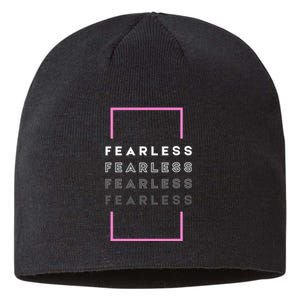 Fearless Woman. Empowering Courage. Ringless Not Worthless Sustainable Beanie