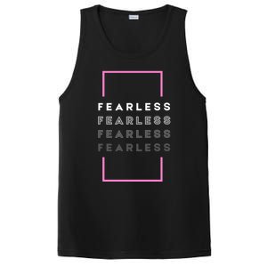 Fearless Woman. Empowering Courage. Ringless Not Worthless PosiCharge Competitor Tank