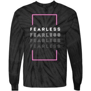 Fearless Woman. Empowering Courage. Ringless Not Worthless Tie-Dye Long Sleeve Shirt