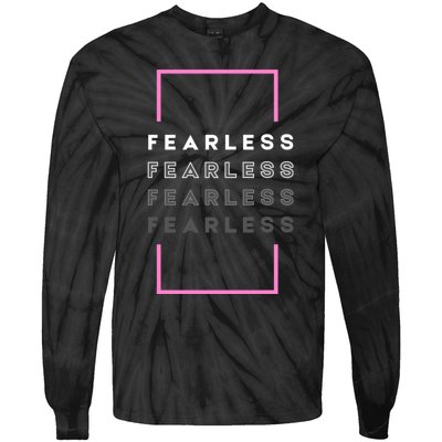 Fearless Woman. Empowering Courage. Ringless Not Worthless Tie-Dye Long Sleeve Shirt