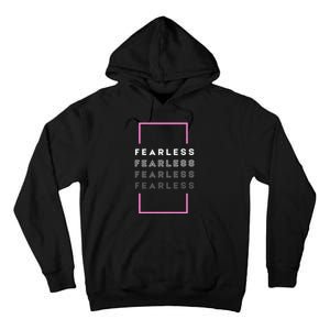 Fearless Woman. Empowering Courage. Ringless Not Worthless Tall Hoodie