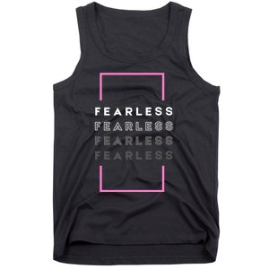 Fearless Woman. Empowering Courage. Ringless Not Worthless Tank Top