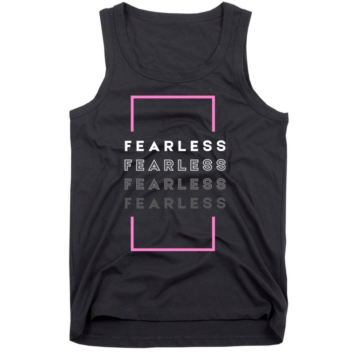 Fearless Woman. Empowering Courage. Ringless Not Worthless Tank Top