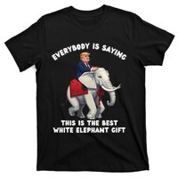 Funny White Elephant Gag Wrapped Elephant Dumb Gift T-Shirt