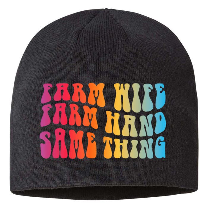 Farm Wife Farm Hand Same Thing Funny Cow Tees Sustainable Beanie