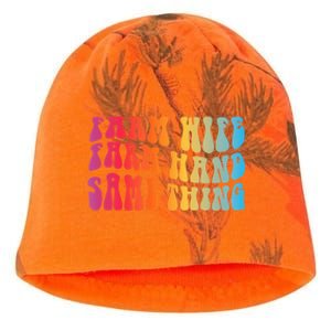 Farm Wife Farm Hand Same Thing Funny Cow Tees Kati - Camo Knit Beanie