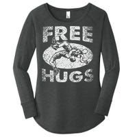 Funny Wrestling Funny Free Hugs Wrestling Gift Women's Perfect Tri Tunic Long Sleeve Shirt