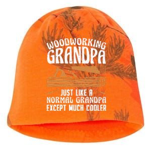 Funny Woodworking For Woodwork Grandpa Dad Woodworker Kati - Camo Knit Beanie