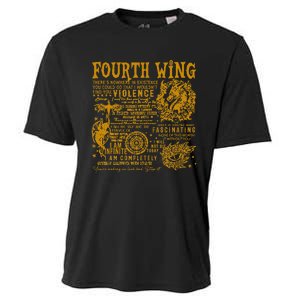 Fourth Wing Fantasy Book Romantasy Dragons Yarros Basgiath Cooling Performance Crew T-Shirt