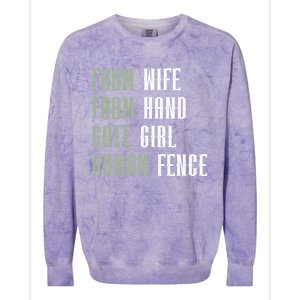 Farm Wife Farm Hand Gate Farmer Wife Of A Farmer Funny Gift Colorblast Crewneck Sweatshirt