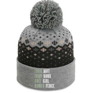 Farm Wife Farm Hand Gate Farmer Wife Of A Farmer Funny Gift The Baniff Cuffed Pom Beanie